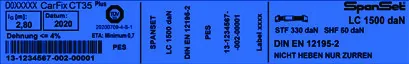 Етикет на CarFix 35 мм